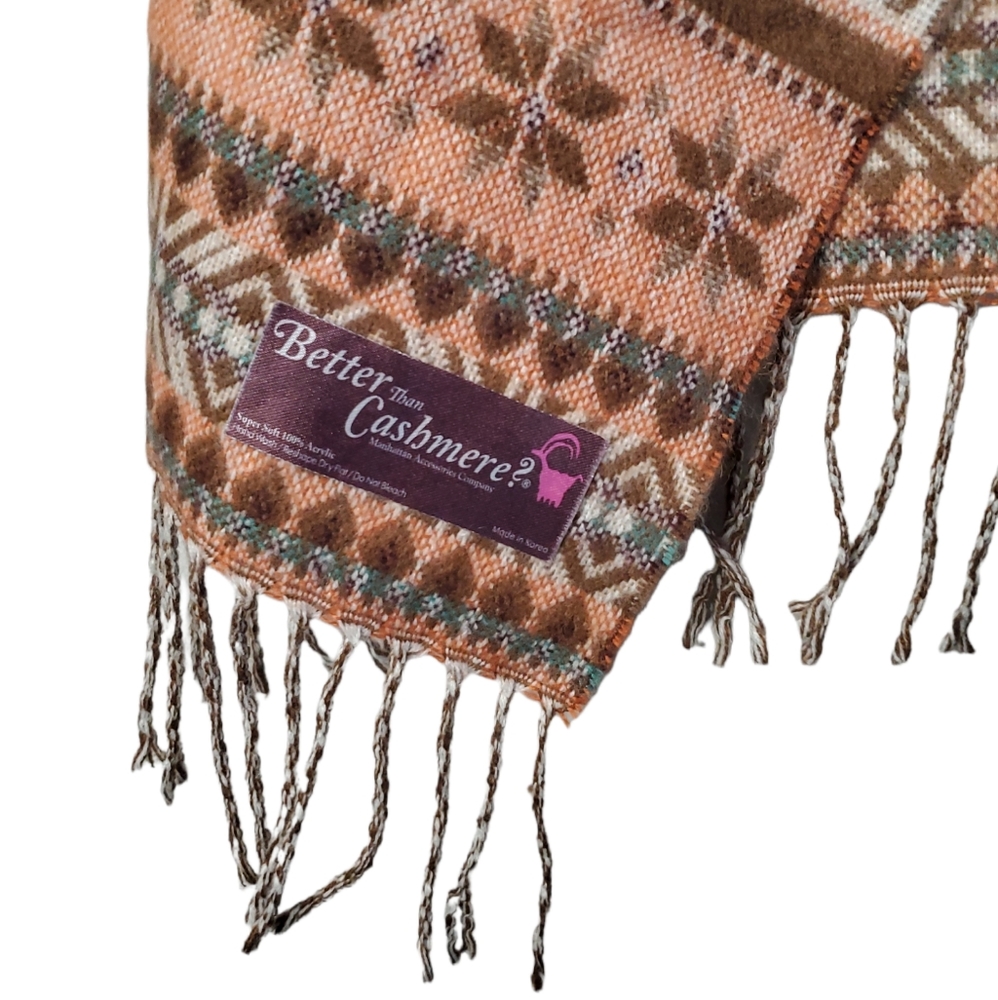 BETTER THAN CASHMERE Patterened Scarf - Picture 5 of 6